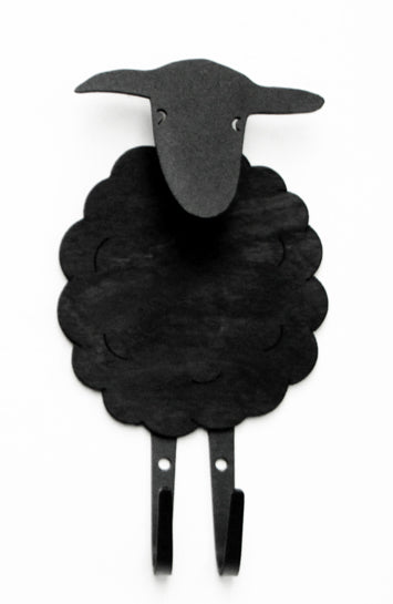 wallhook sheep black – funkis Swedish Forms