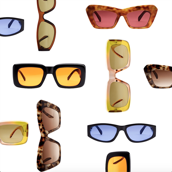 introducing szade! sunglasses; made from recycled sunglasses