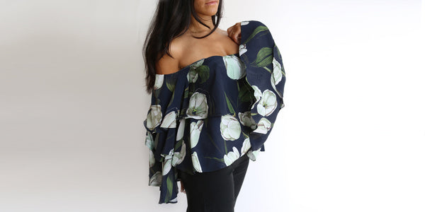 Juni slip on sandal & preloved flower top