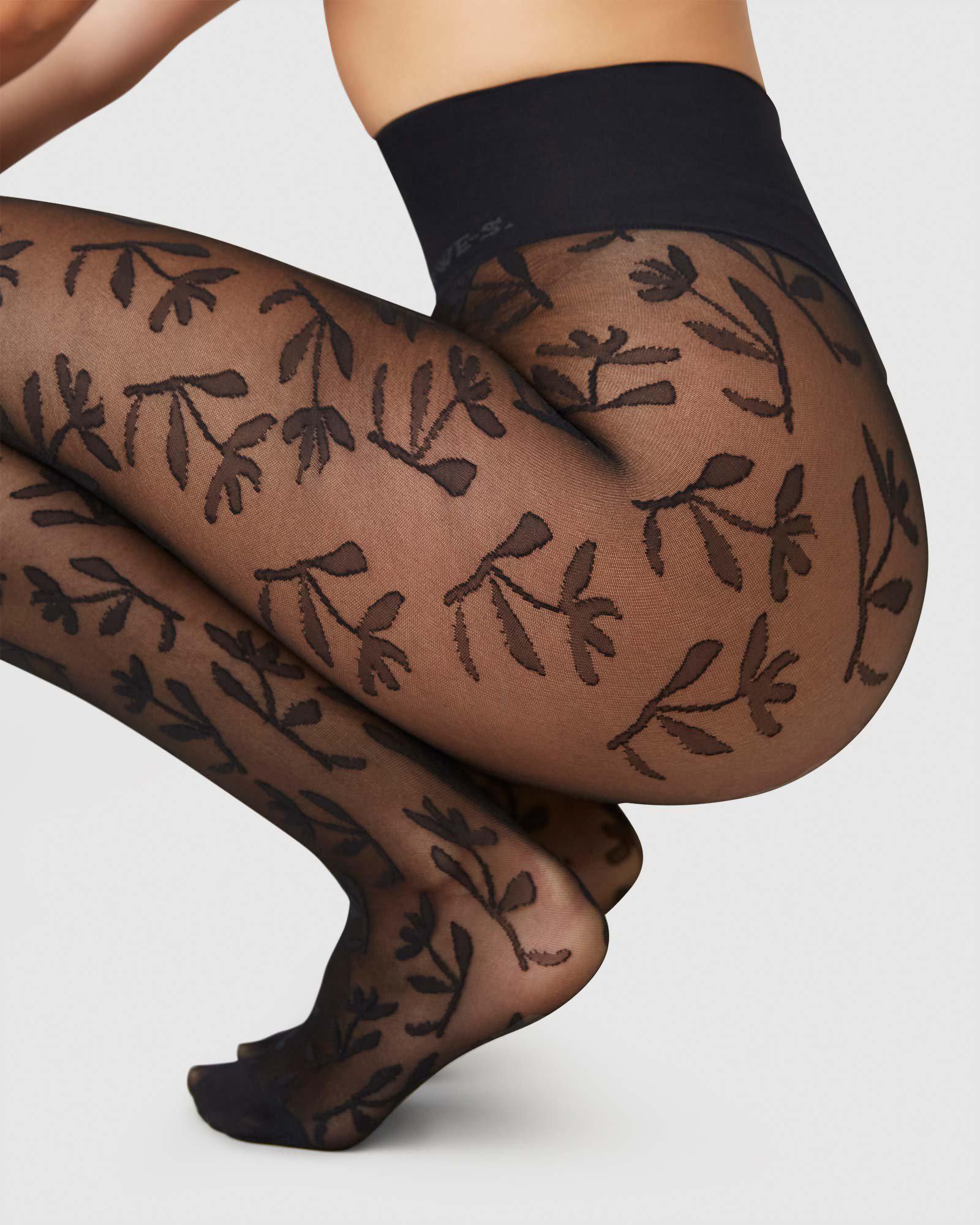 Flora Flower Tights Black – funkis Swedish Forms