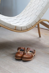 Anita clog low cognac