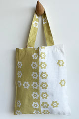 funkis cotton bag white yellow