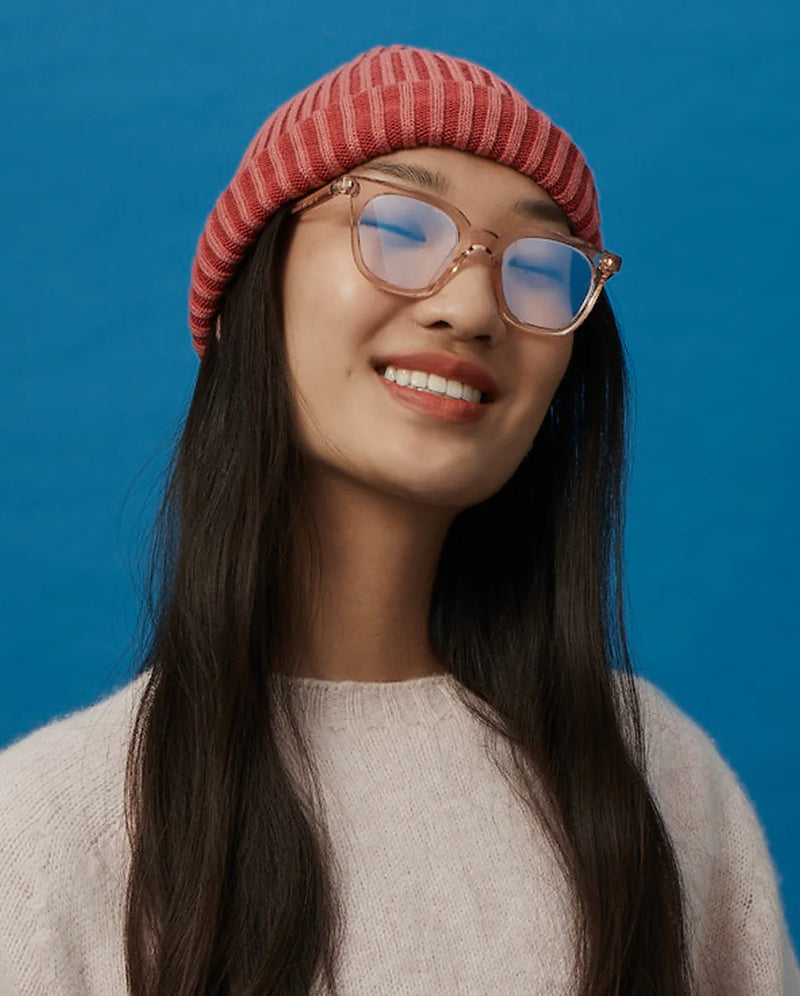 tbc eyewear reading glasses the snatcher in black tie blush