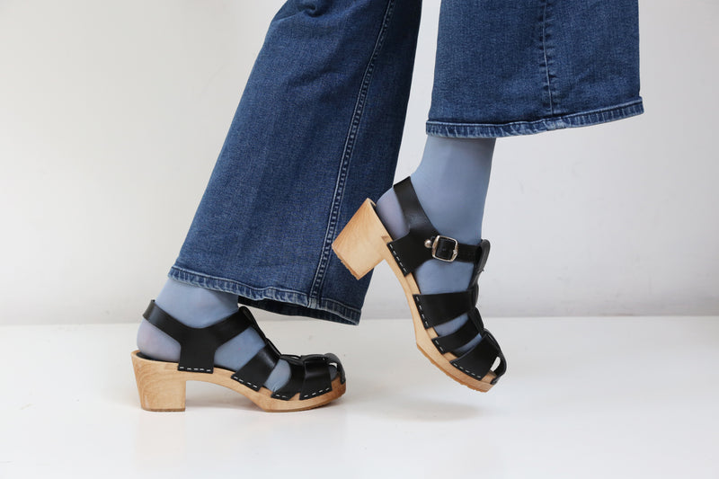 emelie sandal clog black