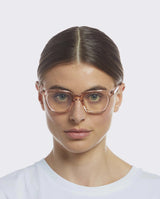 tbc eyewear reading glasses the snatcher in black tie blush