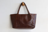 preloved funkis brown leather bag