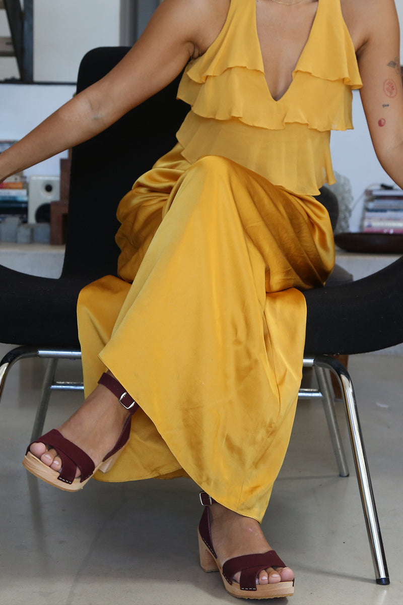 amy clog bordeaux suede