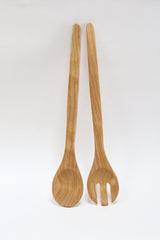 salad set oiled oak 32cm