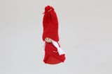 santa hanging girl red 9 cm