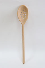spoon with wholes oiled beech 30cm