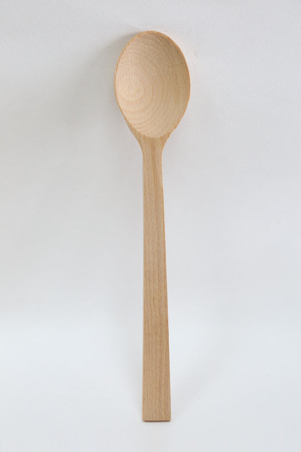 spoon round oiled beech 32 cm
