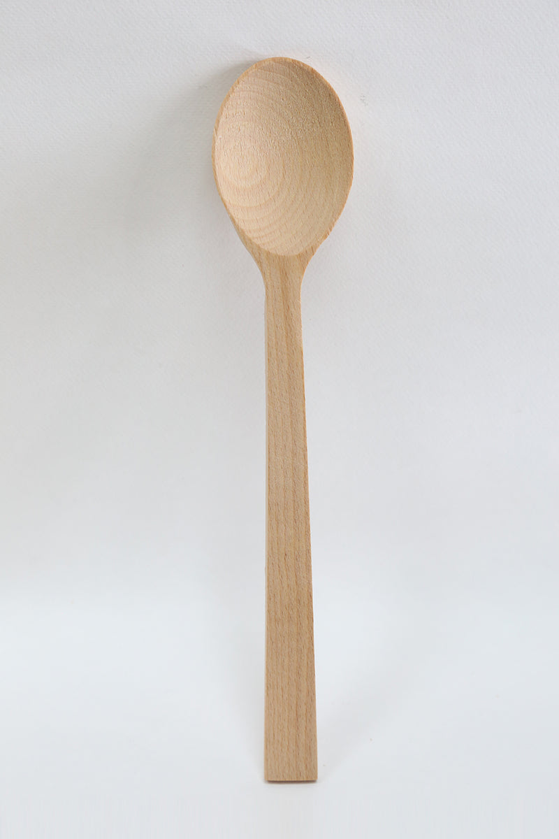 spoon round oiled beech 32 cm