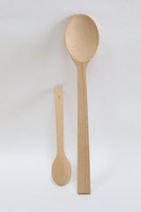 spoon round oiled beech 32 cm