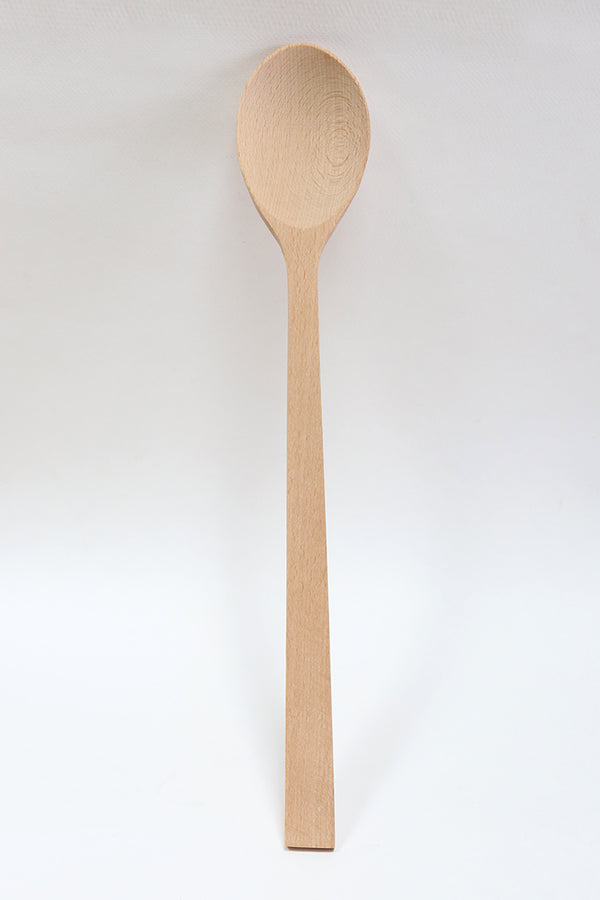 spoon round oiled beech 32 cm