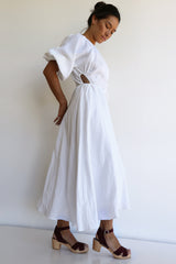 preloved Bec & Bridge white linen dress size AU 8