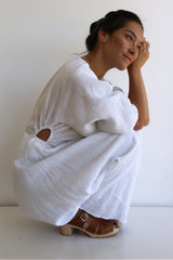 preloved Bec & Bridge white linen dress size AU 8