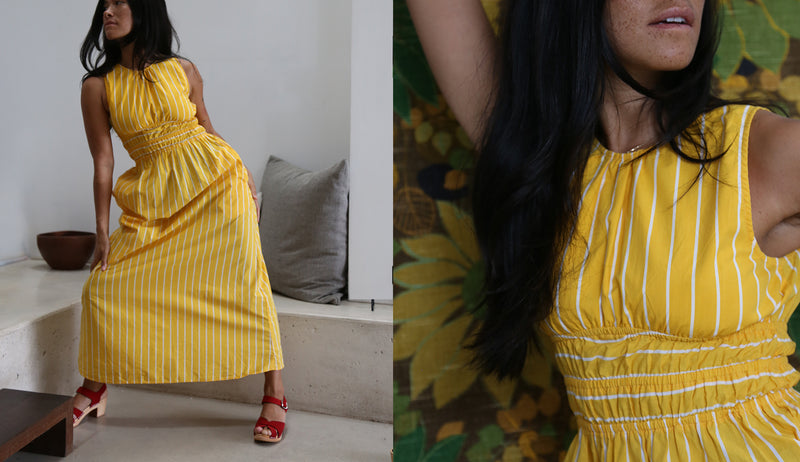 preloved stripe FAITFULL THE BRAND cotton dress