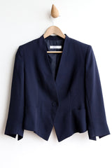 preloved carla zampatti jacket blue size 10