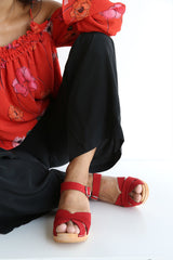 elska clog fire suede