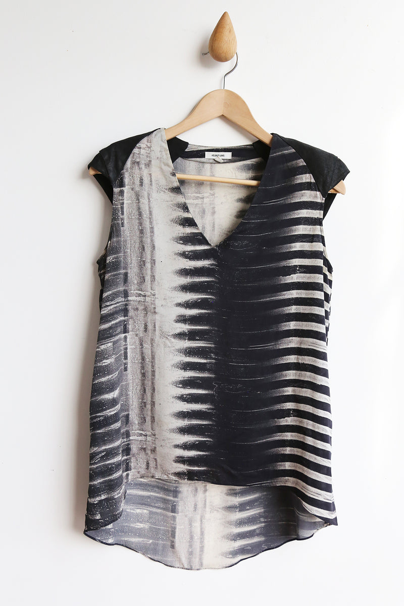 preloved Helmut Lang silk top size S