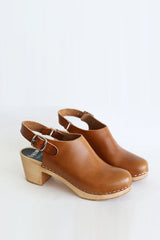 958 alma clog high dark cognac