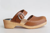 Anita clog low cognac
