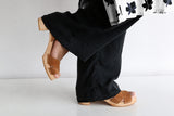 Amy clog chestnut suede