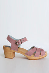 997 elska clog high pink suede