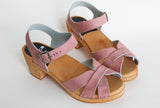 997 elska clog high pink suede