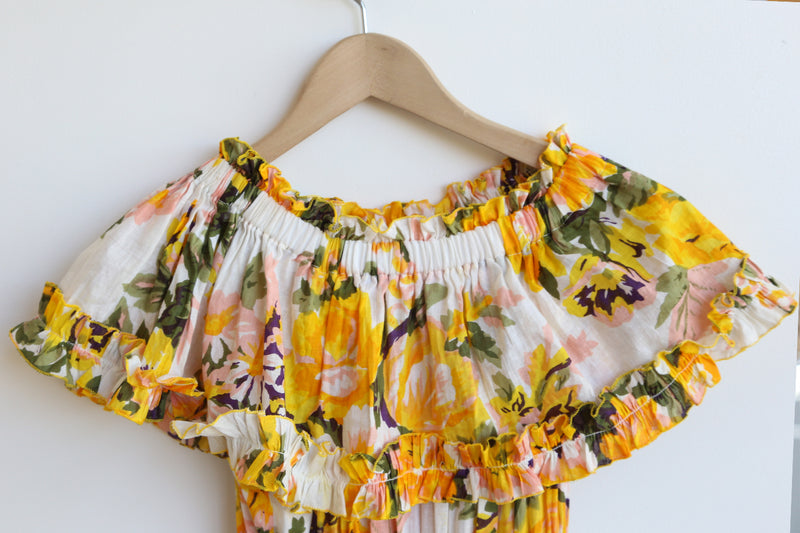 preloved cotton flower dress