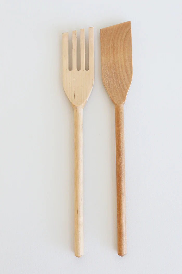 wooden fork birch large 32cm