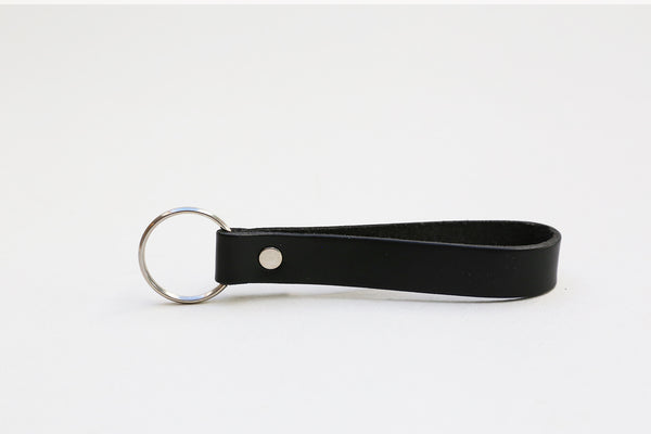 funkis leather key ring black