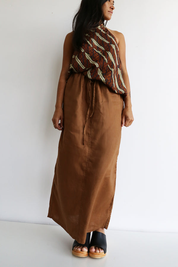funkis preloved linen skirt