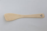 spatula 30cm cut out heart birch