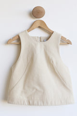 funkis preloved elka vest off white wool S