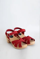 elska clog fire suede