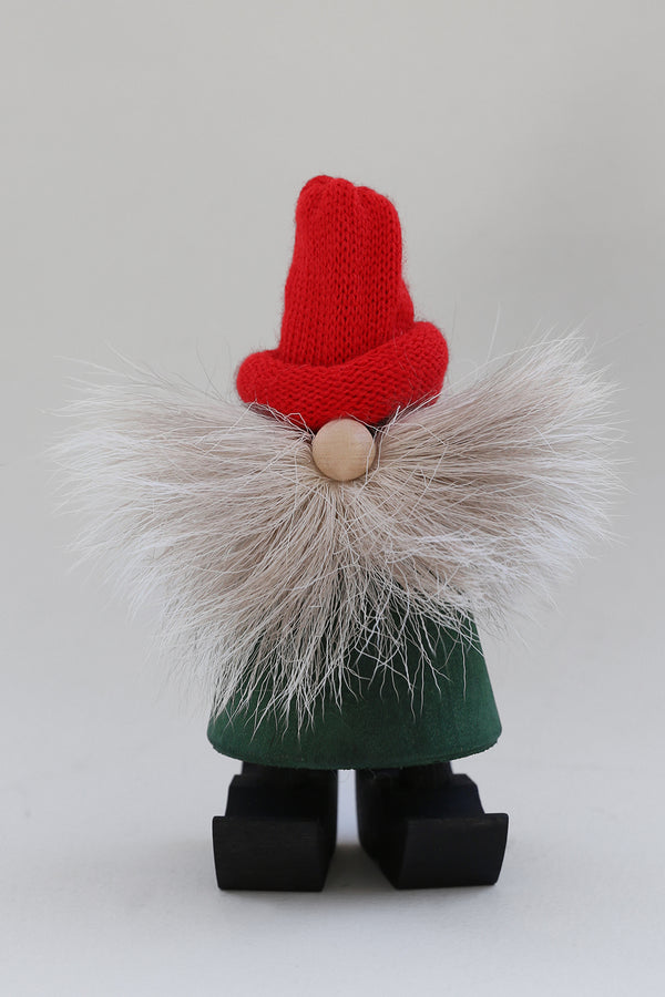 santa standing green medium 17cm