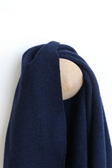 funkis scarf raw edge blue wool