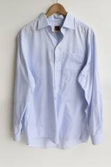 preloved blue mens cotton shirt