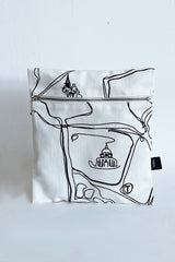 funkis cotton lined wash bag square