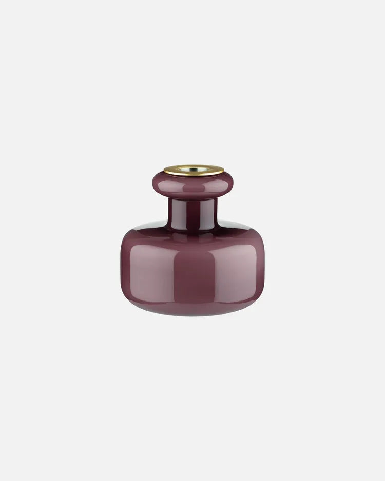 marimekko puteli candle holder dark wine
