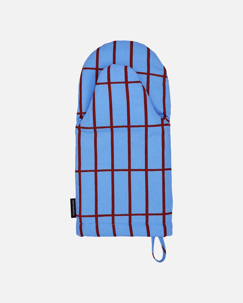 marimekko tiiliskivi ovenmitten light blue, brown
