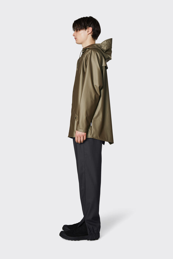 rains jacket metallic mist