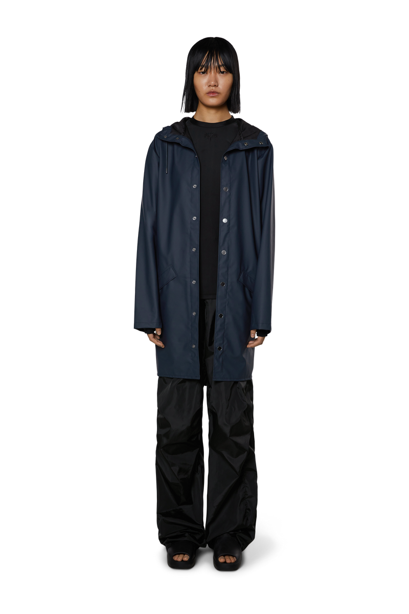 rains long jacket navy