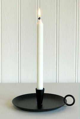candle plate black 20cm