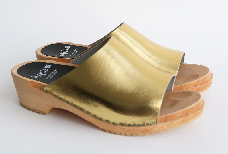 Swedish Clogs Yellow Clog Sandals Clog Sandals In Natural Leather