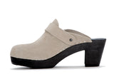 964 clog high stone suede with black base