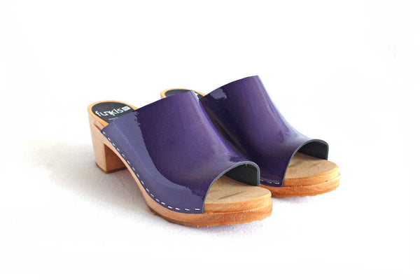 967 tove clog high purple patent