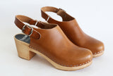 958 alma clog high dark cognac