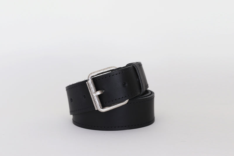funkis unisex leather belt black